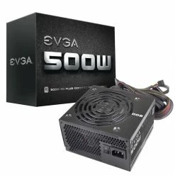 EVGA 500 Watt 80 Plus ATX Non-Modular Power Supply -Intel core Shop 0457414 913939 04 front zoom