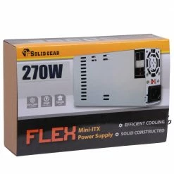 Solid Gear Flex 270 Watt Mini-ITX Non-Modular Power Supply 5 Solid Gear Flex 270 Watt Mini-ITX Non-Modular Power Supply -Intel core Shop 0457425 914200 03 front zoom