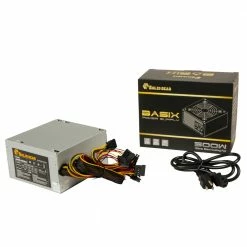 Solid Gear SDGR-500BX 500W ATX Non-Modular Power Supply -Intel core Shop 0457430 914283 03 front zoom