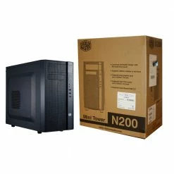Cooler Master N200 MicroATX Mini-Tower Computer Case - Black -Intel core Shop 414482 673996 05 front zoom