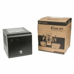 Thermaltake Core V1 Mini-ITX Mini-Tower Computer Case - Black -Intel core Shop 433817 287367 05 front zoom