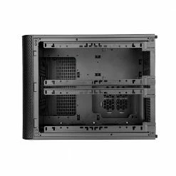 Thermaltake Core V21 MicroATX Mini-Tower Computer Case - Black -Intel core Shop 443410 587063 05 front zoom