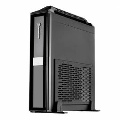 SilverStone Milo ML08B-H Mini-ITX Mini-Tower Computer Case - Black -Intel core Shop 455909 889295 03 front zoom