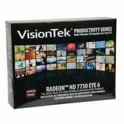 Visiontek AMD Radeon HD 7750 Low-Profile Single-Fan 2GB GDDR5 PCIe 3.0 Graphics Card -Intel core Shop 462021 010124 05 front zoom