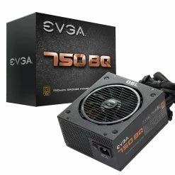 EVGA 750 BQ 750 Watt 80 Plus Bronze Semi-Modular ATX Power Supply -Intel core Shop 467824 118455 06 front zoom