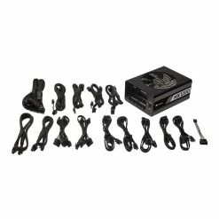 Corsair HX1200 1200 Watt 80 Plus Platinum ATX Fully Modular Power Supply -Intel core Shop 474185 267039 04 front zoom