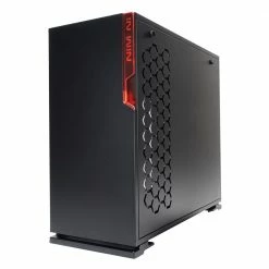 Inwin 101 Tempered Glass ATX Mid-Tower Computer Case - Black -Intel core Shop 487386 789446 03 front zoom