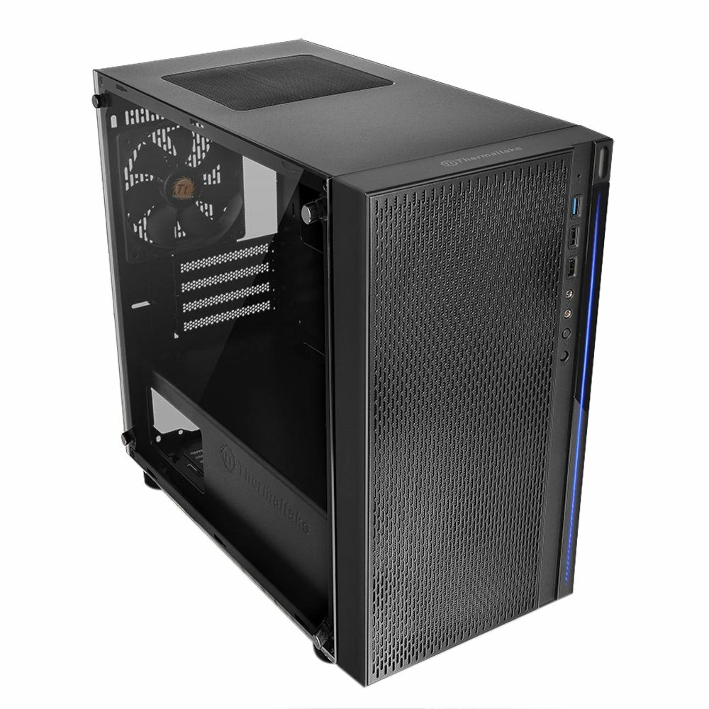 Thermaltake Versa H18 Tempered Glass MicroATX Mini-Tower Computer Case - Black 1 Thermaltake Versa H18 Tempered Glass MicroATX Mini-Tower Computer Case - Black