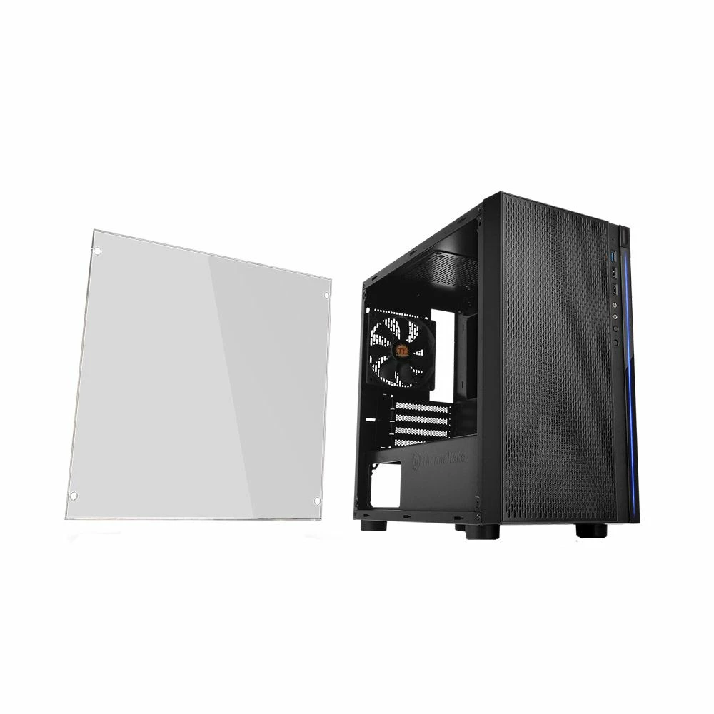 Thermaltake Versa H18 Tempered Glass MicroATX Mini-Tower Computer Case - Black 3 Thermaltake Versa H18 Tempered Glass MicroATX Mini-Tower Computer Case - Black - Image 3