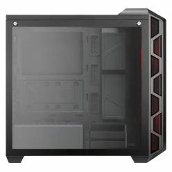 Cooler Master MasterCase H500 RGB Tempered Glass ATX Mid-Tower Computer Case - Iron Gray -Intel core Shop 511801 870741 03 front zoom