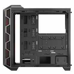 Cooler Master MasterCase H500 RGB Tempered Glass ATX Mid-Tower Computer Case - Iron Gray -Intel core Shop 511801 870741 04 front zoom