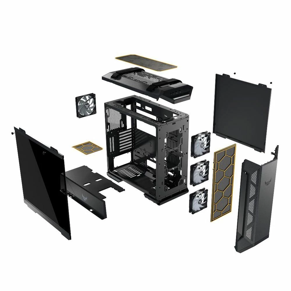 ASUS TUF Gaming GT501 RGB Tempered Glass ATX Mid-Tower Computer Case 5 ASUS TUF Gaming GT501 RGB Tempered Glass ATX Mid-Tower Computer Case - Image 5