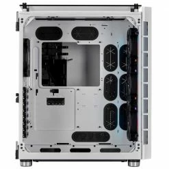 Corsair Crystal Series 680X RGB Tempered Glass ATX Mid-Tower Computer Case - White -Intel core Shop 602058 880385 03 front zoom