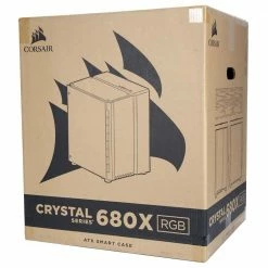 Corsair Crystal Series 680X RGB Tempered Glass ATX Mid-Tower Computer Case - White -Intel core Shop 602058 880385 05 package zoom