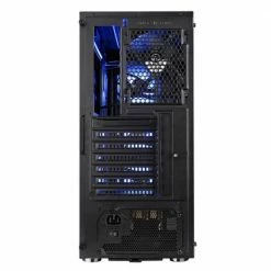 Thermaltake V200 RGB Tempered Glass ATX Mid-Tower Computer Case - Black -Intel core Shop 605853 929893 05 front zoom