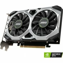 MSI NVIDIA GeForce GTX 1650 Ventus XS Overclocked Dual-Fan 4GB GDDR5 PCIe 3.0 Graphics Card -Intel core Shop 606545 935700 03 front zoom