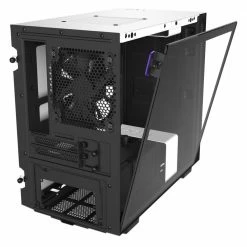 NZXT H210i Tempered Glass Mini-ITX Mini-Tower Computer Case - White/Black -Intel core Shop 606976 937292 05 front zoom