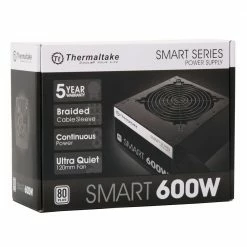 Thermaltake Smart Series 600 Watt 80 Plus ATX Non-Modular Power Supply 5 Thermaltake Smart Series 600 Watt 80 Plus ATX Non-Modular Power Supply -Intel core Shop 607488 981142 03 package zoom