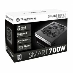 Thermaltake Smart Series 700 Watt 80 Plus ATX Non-Modular Power Supply -Intel core Shop 607489 981159 03 package zoom