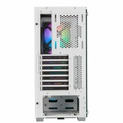 Corsair ICUE 220T Tempered Glass RGB ATX Mid-Tower Computer Case - White -Intel core Shop 607530 955138 07 front zoom