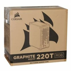 Corsair ICUE 220T Tempered Glass RGB ATX Mid-Tower Computer Case - White -Intel core Shop 607530 955138 08 package zoom