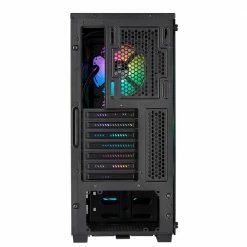 Corsair ICUE 220T Tempered Glass RGB ATX Mid-Tower Computer Case - Black -Intel core Shop 607531 955112 07 front zoom