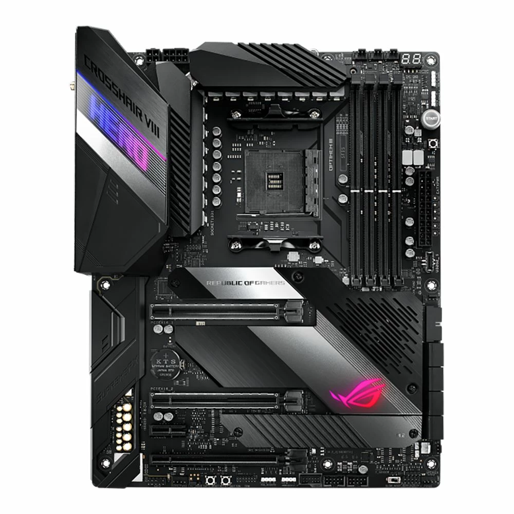ASUS X570 ROG Crosshair VIII Hero (WI-FI) AMD AM4 ATX Motherboard 2 ASUS X570 ROG Crosshair VIII Hero (WI-FI) AMD AM4 ATX Motherboard - Image 2
