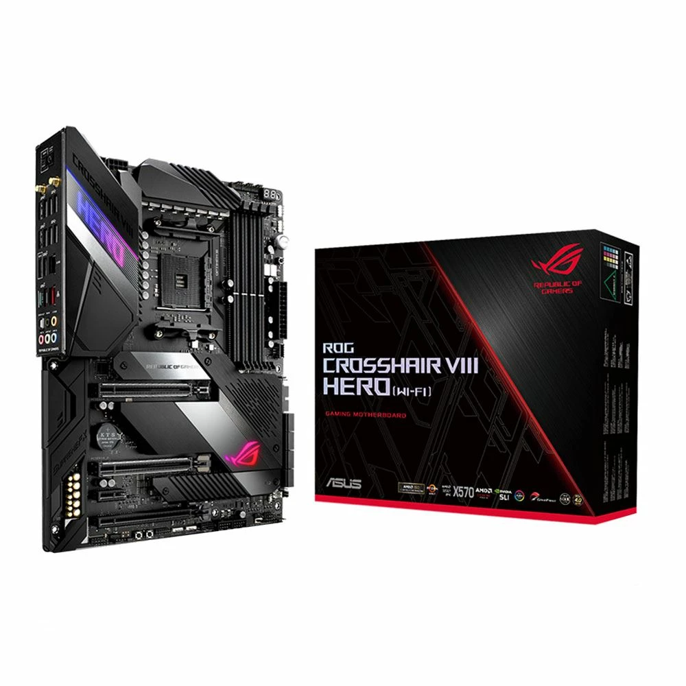 ASUS X570 ROG Crosshair VIII Hero (WI-FI) AMD AM4 ATX Motherboard 5 ASUS X570 ROG Crosshair VIII Hero (WI-FI) AMD AM4 ATX Motherboard - Image 5