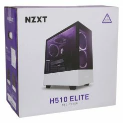NZXT H510 Elite Dual-Tempered Glass RGB ATX Mid-Tower Computer Case - Black -Intel core Shop 609618 966317 07 package zoom
