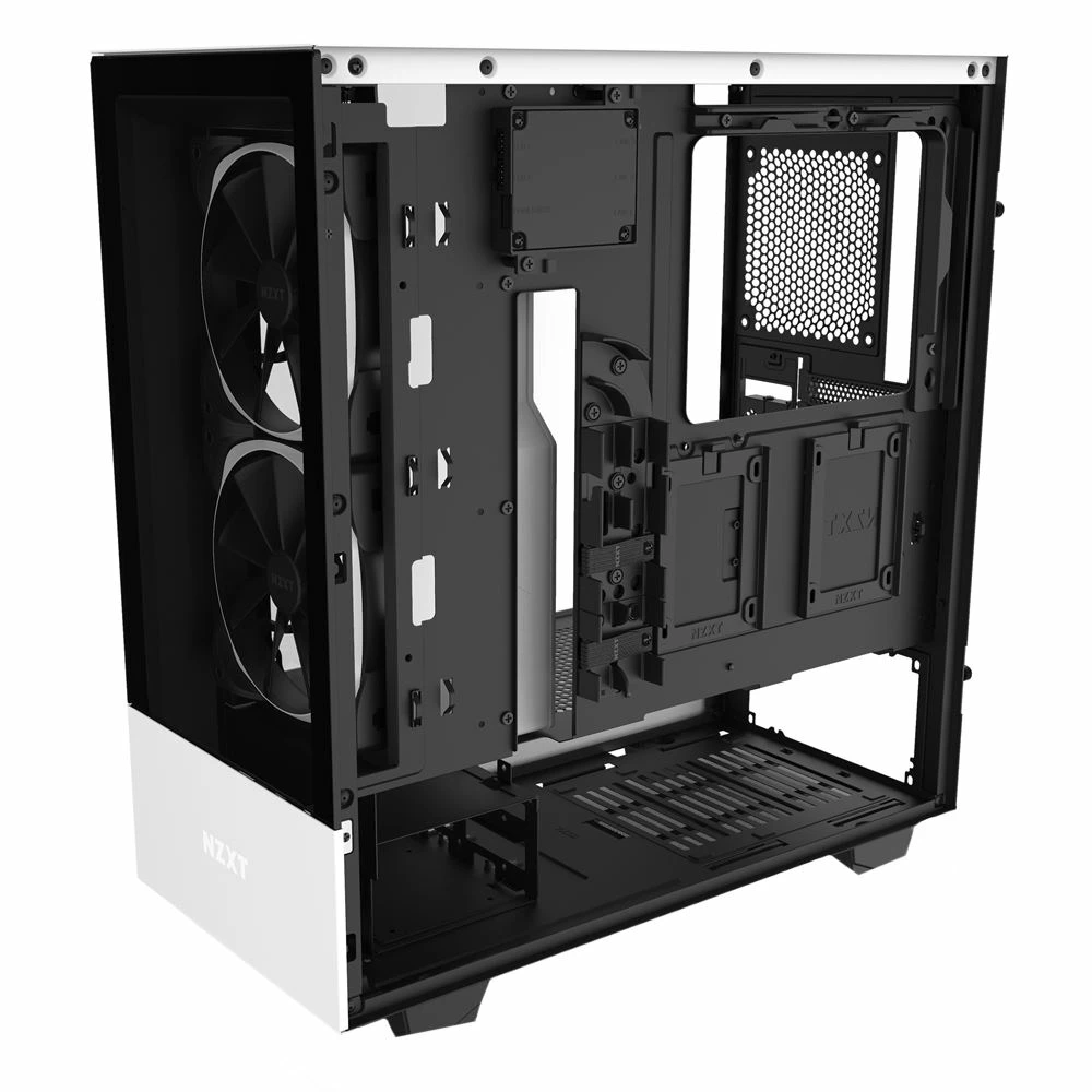 NZXT H510 Elite Dual-Tempered Glass RGB ATX Mid-Tower Computer Case - White 5 NZXT H510 Elite Dual-Tempered Glass RGB ATX Mid-Tower Computer Case - White - Image 5