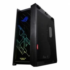 ASUS ROG Strix Helios GX601 RGB Tempered Glass ATX Mid-Tower Computer Case - Black -Intel core Shop 609942 970780 04 front zoom