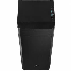 Corsair 110R Tempered Glass ATX Mid-Tower Computer Case - Black -Intel core Shop 610144 973669 05 front zoom