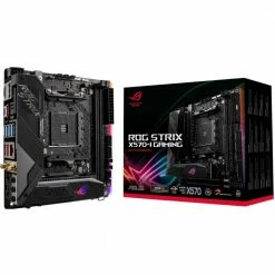 ASUS X570-I ROG Strix AMD AM4 Mini-ITX Motherboard -Intel core Shop 613206 046151 04 package zoom