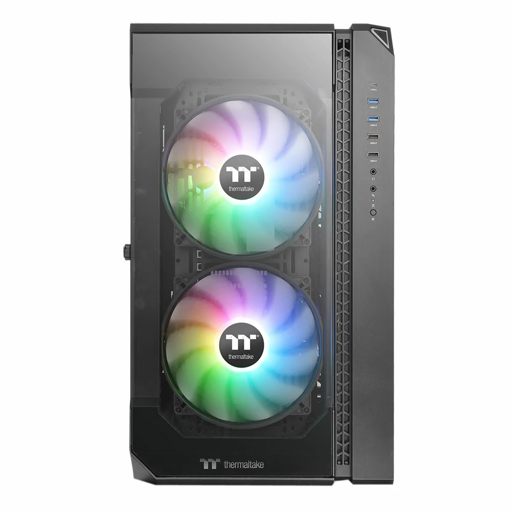 Thermaltake View 51 Tempered Glass EATX Full Tower Computer Case - Black 2 Thermaltake View 51 Tempered Glass EATX Full Tower Computer Case - Black - Image 2