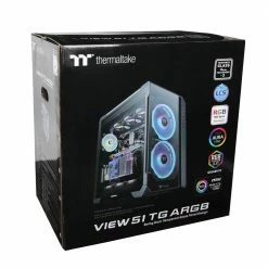 Thermaltake View 51 Tempered Glass EATX Full Tower Computer Case - Black 13 Thermaltake View 51 Tempered Glass EATX Full Tower Computer Case - Black -Intel core Shop 620467 093500 07 package zoom