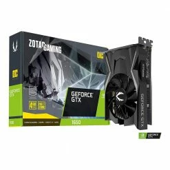 Zotac NVIDIA GeForce GTX 1650 Overclocked Duel-Fan 4GB GDDR5 PCIe 3.0 Graphics Card -Intel core Shop 624227 144105 06 front zoom