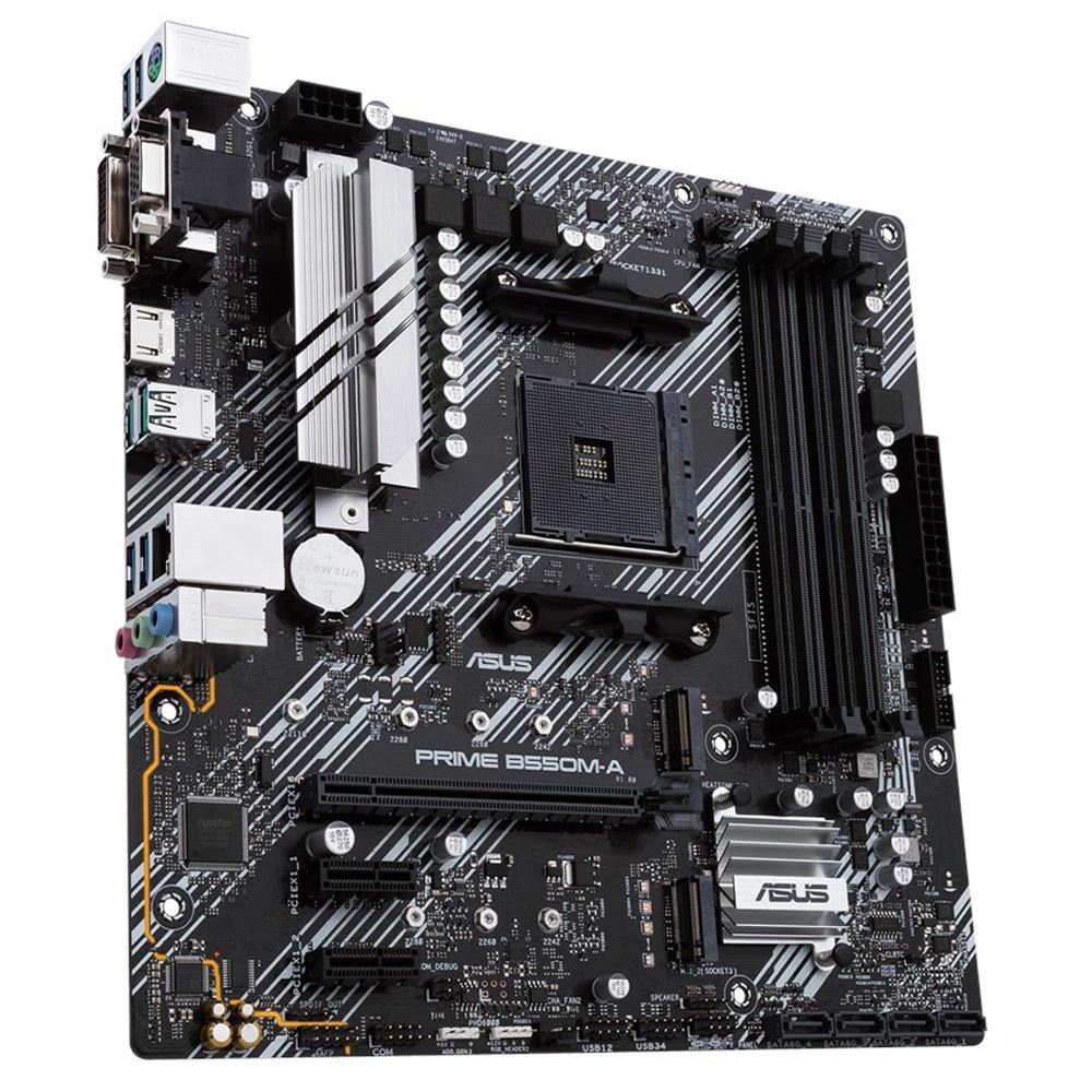 ASUS B550M-A Prime AMD AM4 MicroATX Motherboard 2 ASUS B550M-A Prime AMD AM4 MicroATX Motherboard - Image 2