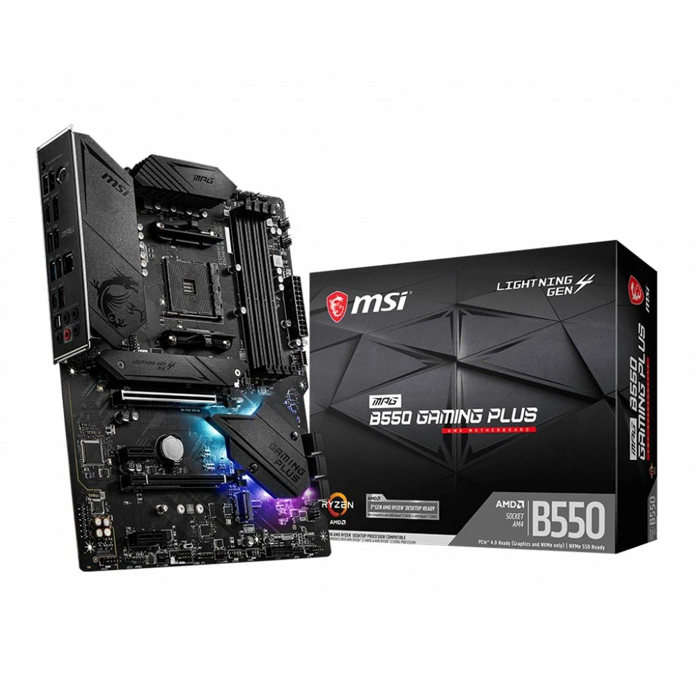 MSI B550 MPG Gaming Plus AMD AM4 ATX Motherboard 4 MSI B550 MPG Gaming Plus AMD AM4 ATX Motherboard - Image 4