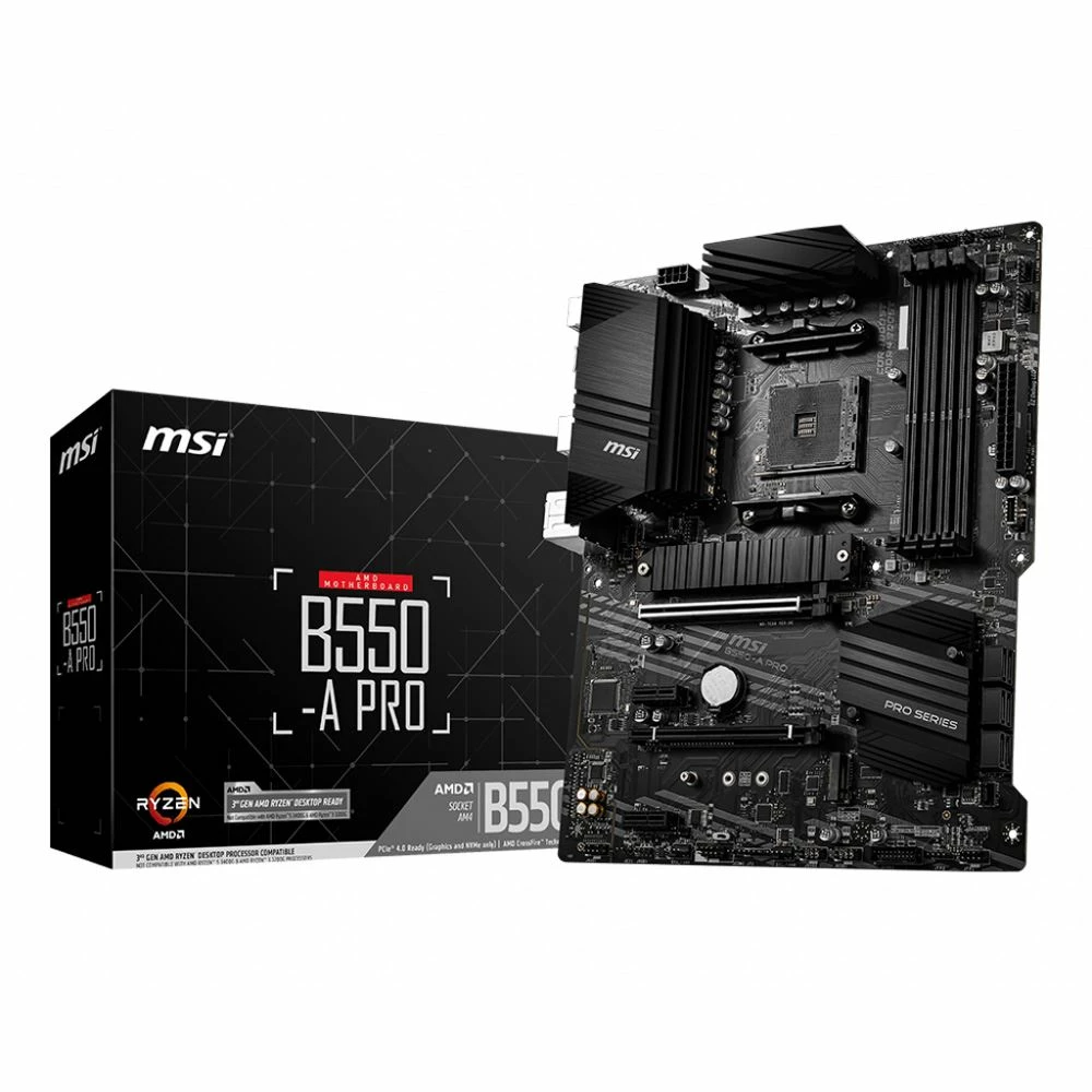 MSI B550-A Pro AMD AM4 ATX Motherboard 4 MSI B550-A Pro AMD AM4 ATX Motherboard - Image 4