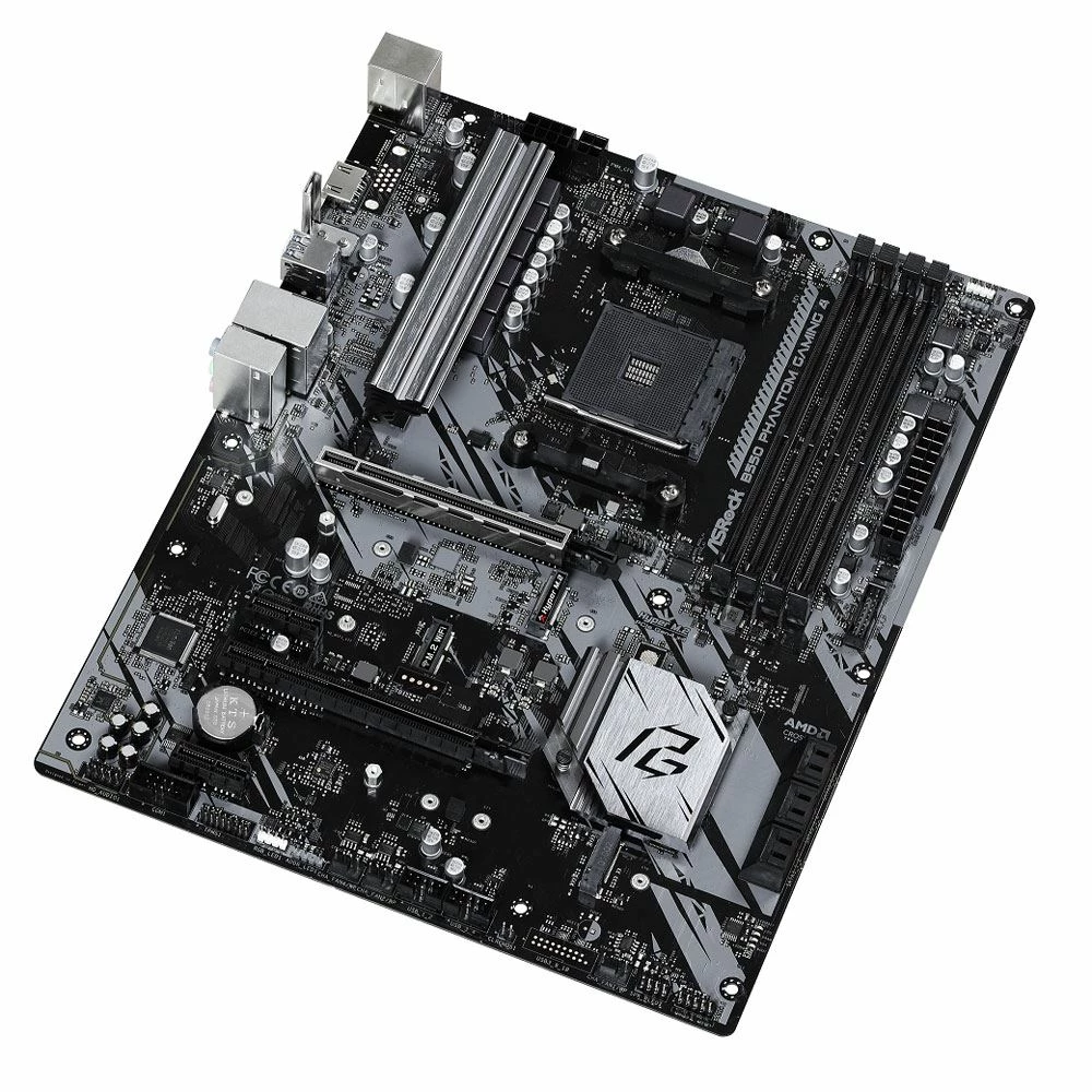 ASRock B550 Phantom Gaming 4 AMD AM4 ATX Motherboard 2 ASRock B550 Phantom Gaming 4 AMD AM4 ATX Motherboard - Image 2