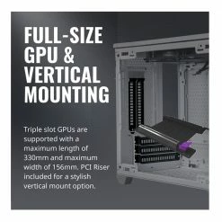 Cooler Master NR200P Small Form Factor Mini-ITX Case - White Tempered Glass Or Vented Panel Option; PCI Riser Cable; Triple-slot GPU; Tool-Free And 360 Degree Accessibility -Intel core Shop 626034 203521 07 front zoom