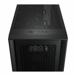 Corsair 4000D Airflow Tempered Glass ATX Mid-Tower Computer Case - Black -Intel core Shop 626256 201863 05 front zoom