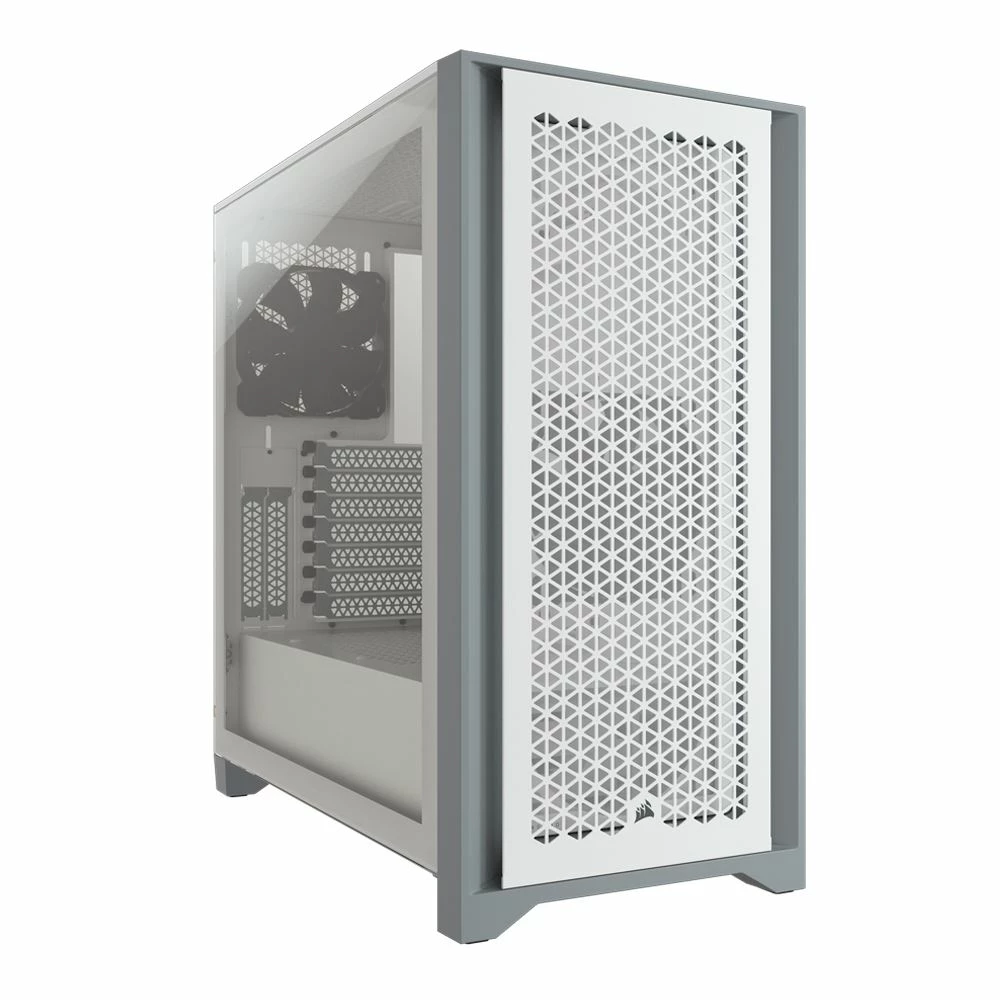 Corsair 4000D Airflow Tempered Glass ATX Mid-Tower Computer Case - White 1 Corsair 4000D Airflow Tempered Glass ATX Mid-Tower Computer Case - White