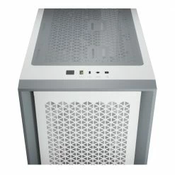 Corsair 4000D Airflow Tempered Glass ATX Mid-Tower Computer Case - White 11 Corsair 4000D Airflow Tempered Glass ATX Mid-Tower Computer Case - White -Intel core Shop 626259 201871 05 front zoom