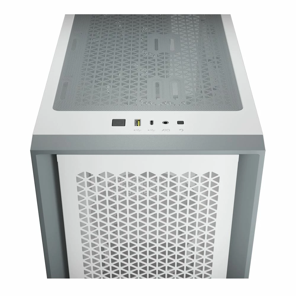 Corsair 4000D Airflow Tempered Glass ATX Mid-Tower Computer Case - White 5 Corsair 4000D Airflow Tempered Glass ATX Mid-Tower Computer Case - White - Image 5