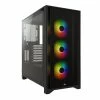 Corsair ICUE 4000X RGB Tempered Glass ATX Mid-Tower Computer Case - Black