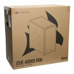 Corsair ICUE 4000X RGB Tempered Glass ATX Mid-Tower Computer Case - Black -Intel core Shop 626304 153593 08 package zoom