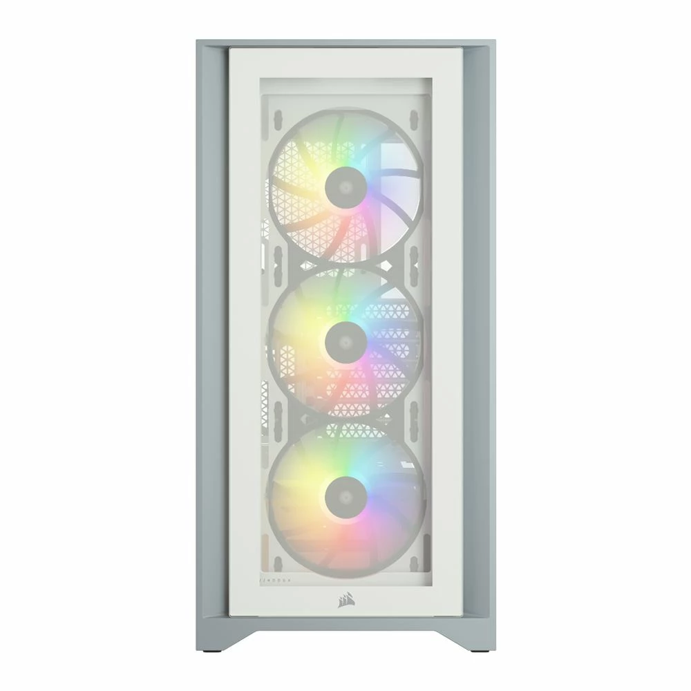 Corsair ICUE 4000X RGB Tempered Glass ATX Mid-Tower Computer Case - White 3 Corsair ICUE 4000X RGB Tempered Glass ATX Mid-Tower Computer Case - White - Image 3