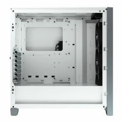 Corsair ICUE 4000X RGB Tempered Glass ATX Mid-Tower Computer Case - White 10 Corsair ICUE 4000X RGB Tempered Glass ATX Mid-Tower Computer Case - White -Intel core Shop 626305 153601 05 front zoom