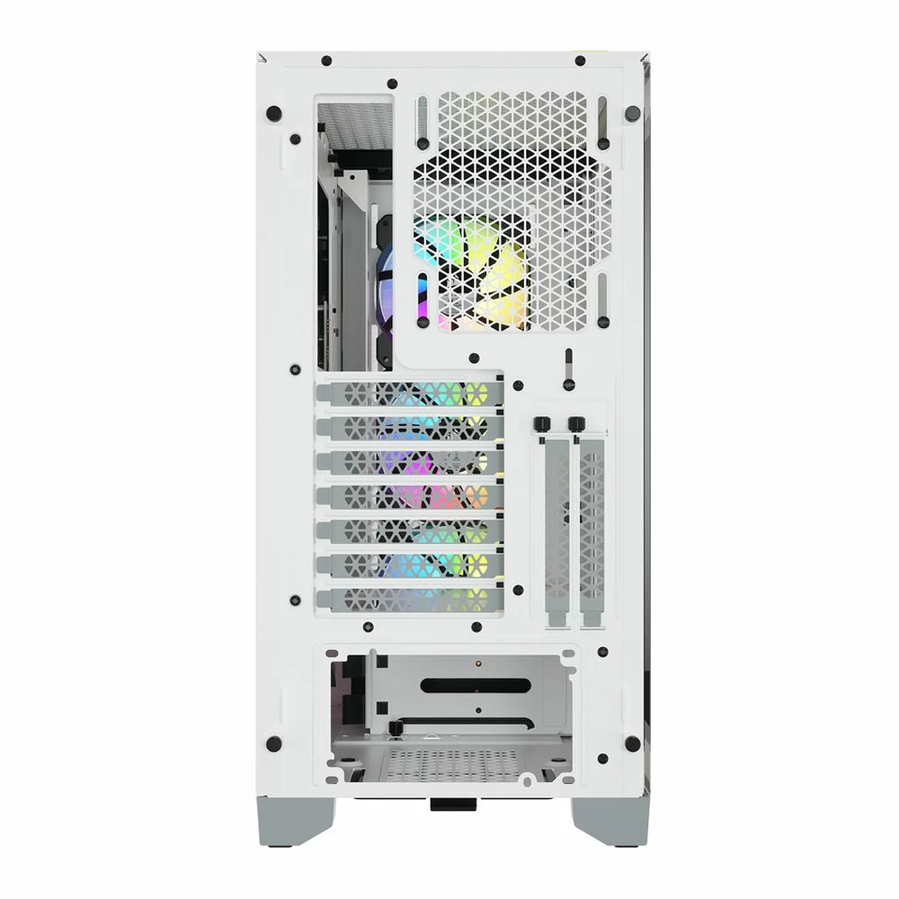 Corsair ICUE 4000X RGB Tempered Glass ATX Mid-Tower Computer Case - White 6 Corsair ICUE 4000X RGB Tempered Glass ATX Mid-Tower Computer Case - White - Image 6